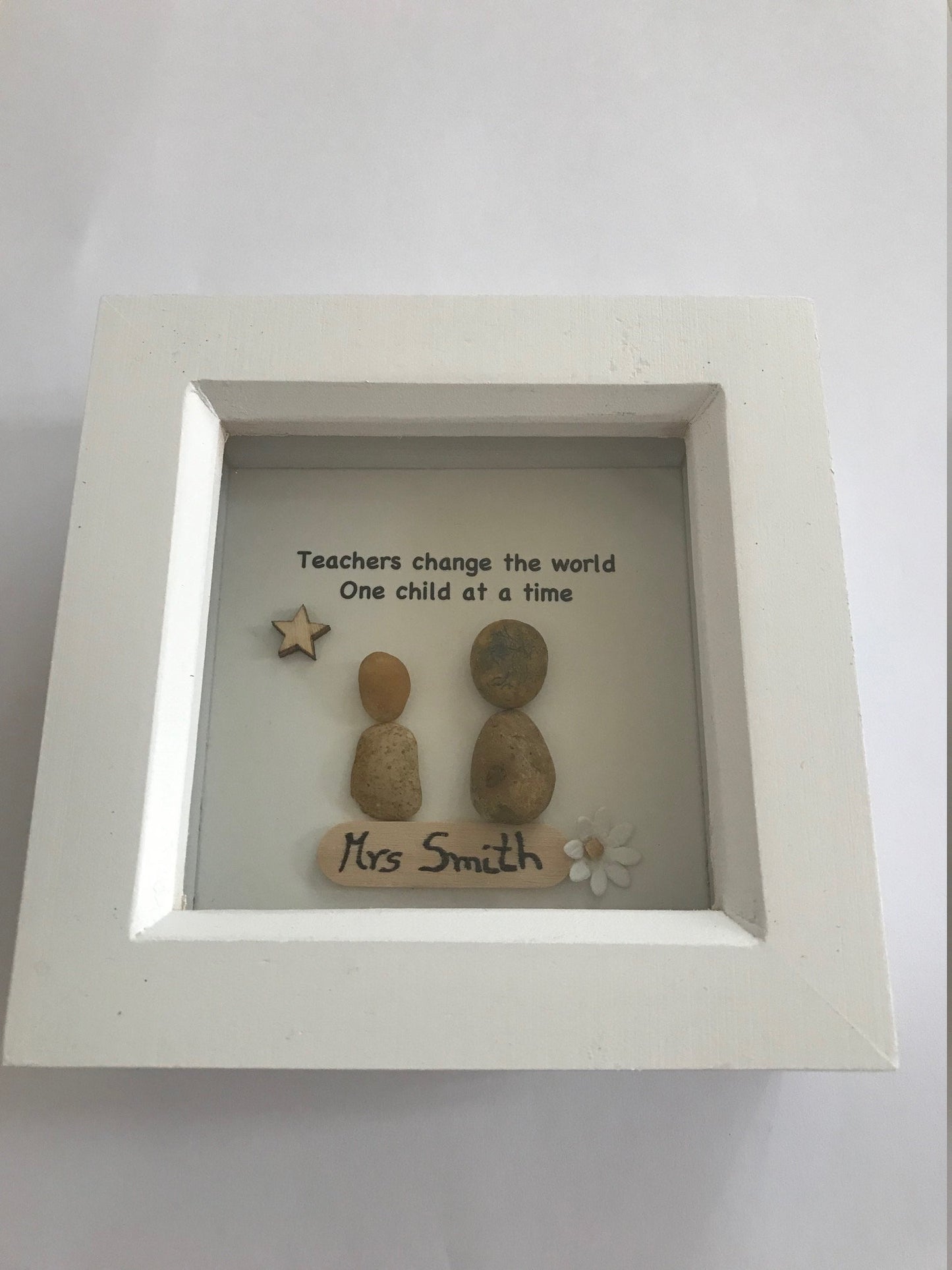 Teacher Gift / Personalised Teacher Pebble Picture / School Teacher Appreciation Gift / End of Year Teacher Gifts / Kids Gifts for Teachers