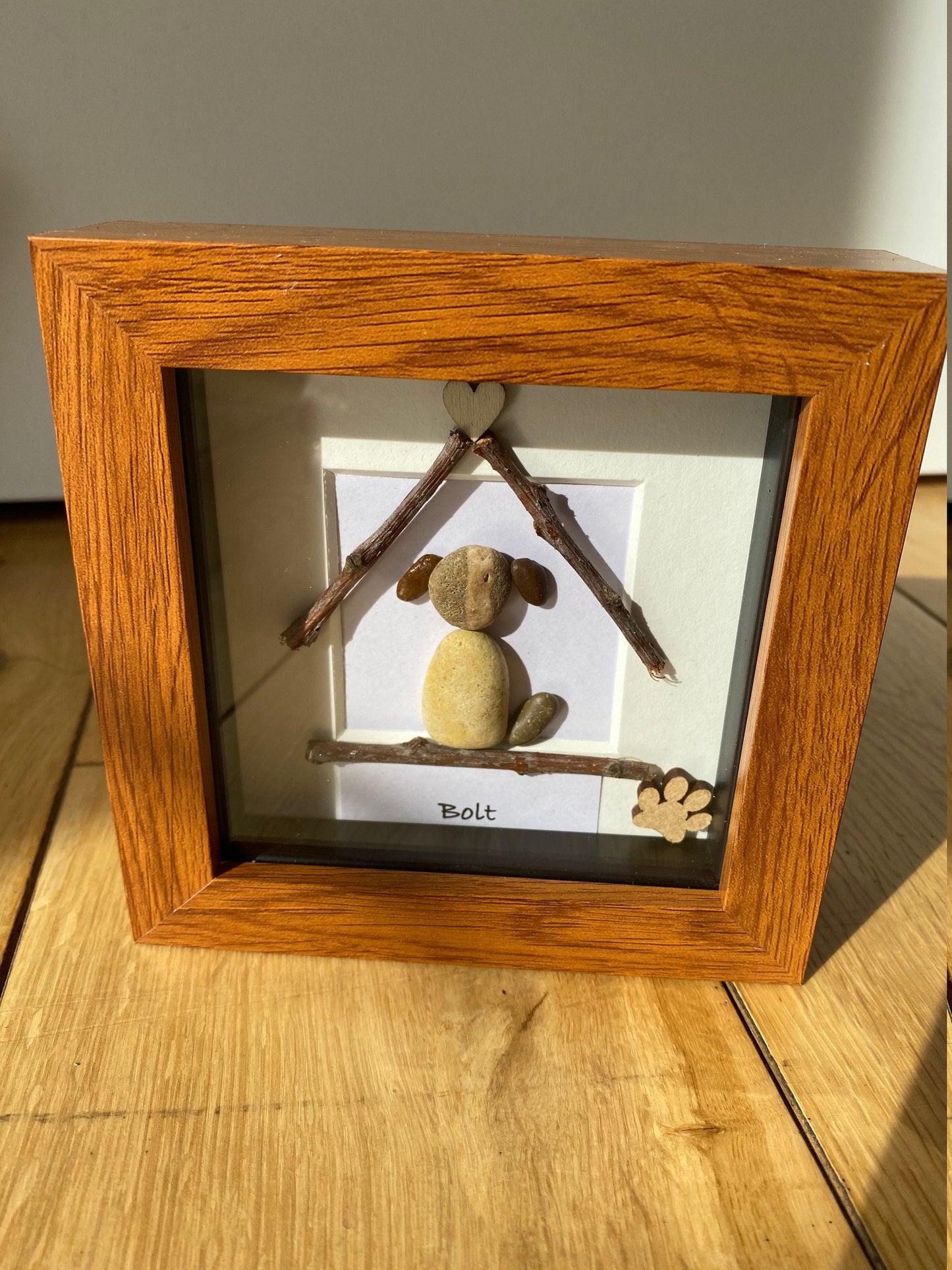 Pet Memorial Gift, Dog Memorial Gift, Dog Remembrance Gift, Personalised Dog Gift, Dog Lover Pebble Picture