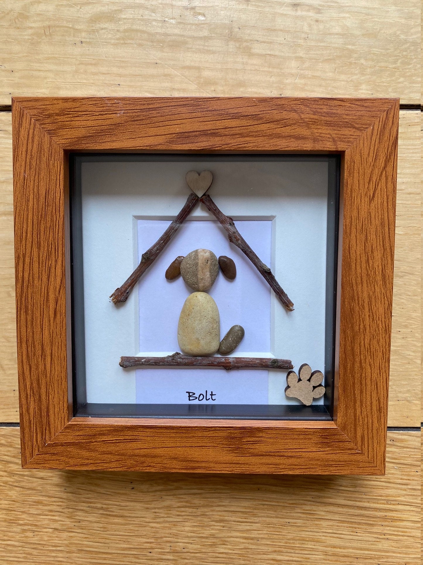 Pet Memorial Gift, Dog Memorial Gift, Dog Remembrance Gift, Personalised Dog Gift, Dog Lover Pebble Picture