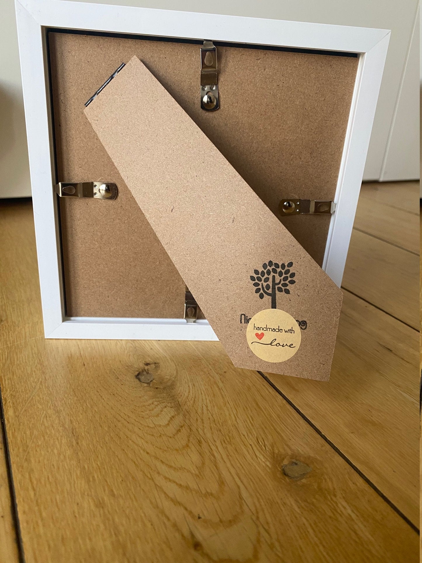 Personalised Father Pebble Picture, Unique Father's Day Gift, Pebble Picture for Dad, Family Pebble Art, Frame Pebble Picture for Daddy