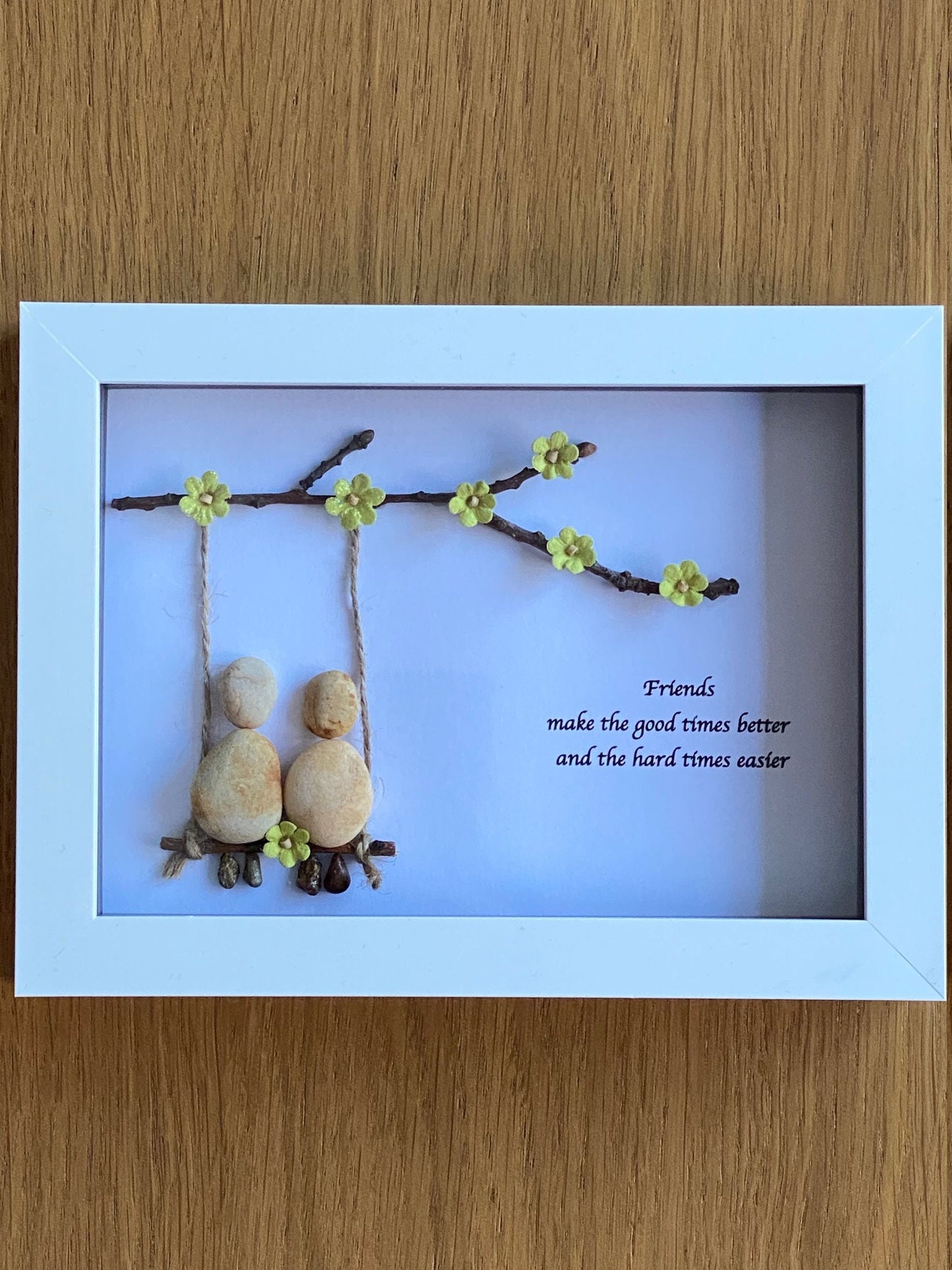 Friends Personalised Pebble Frame, Gifts for Friends, Friendship Gifts, Friend Gift from another friend