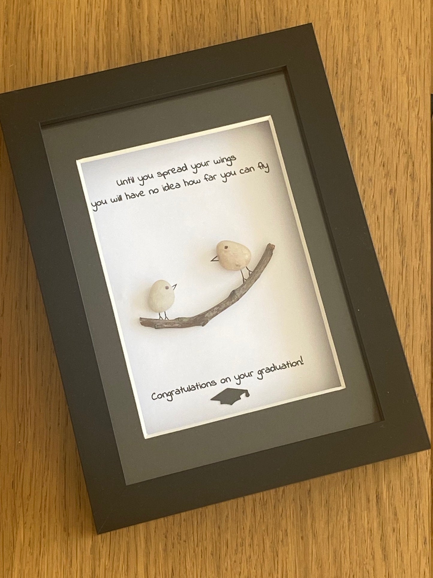 Graduation Pebble Picture, Personalised Graduation Gift, Pebble Picture, Congratulations on Graduation Gifts,