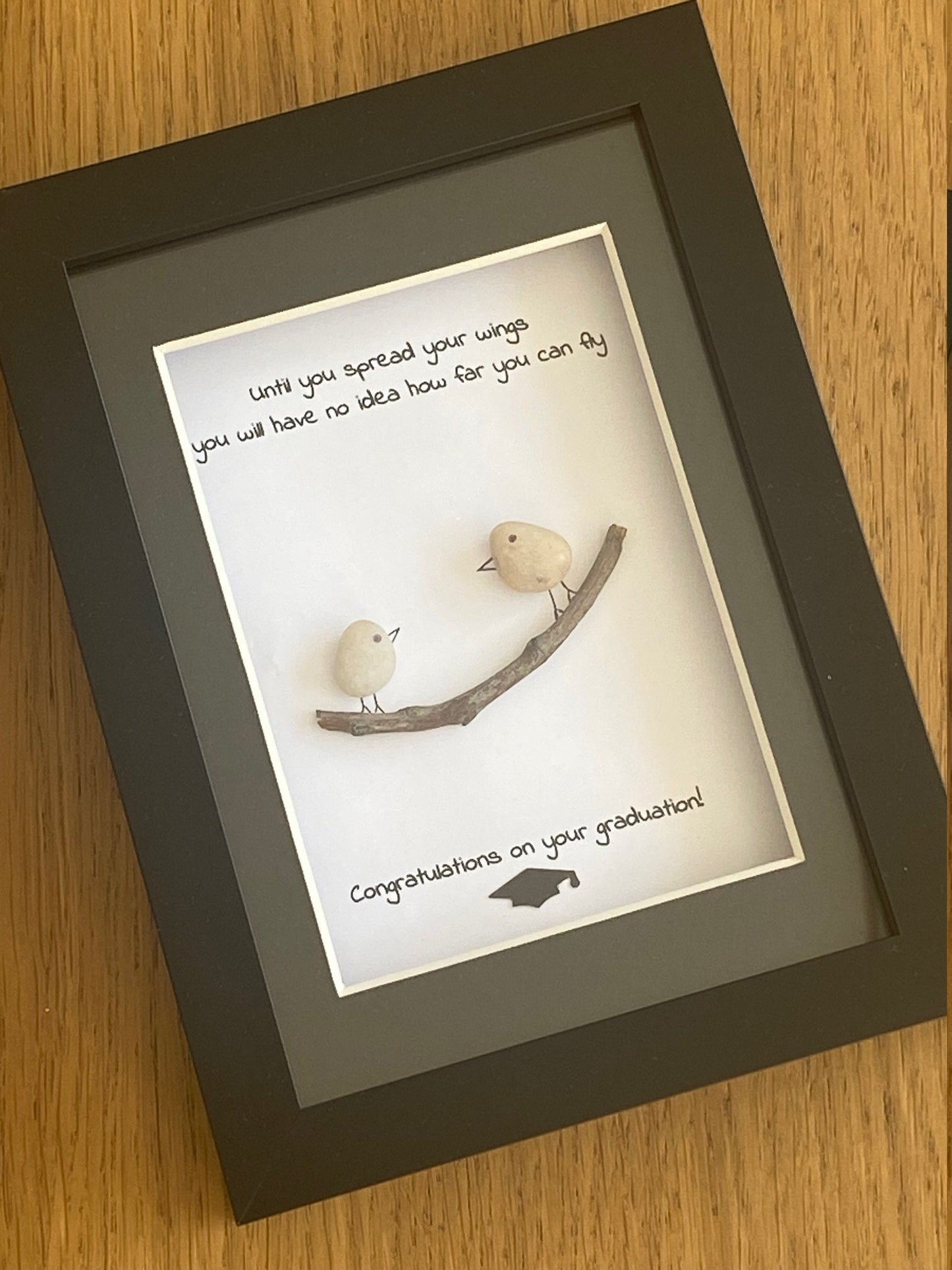 Graduation Pebble Picture, Personalised Graduation Gift, Pebble Picture, Congratulations on Graduation Gifts,