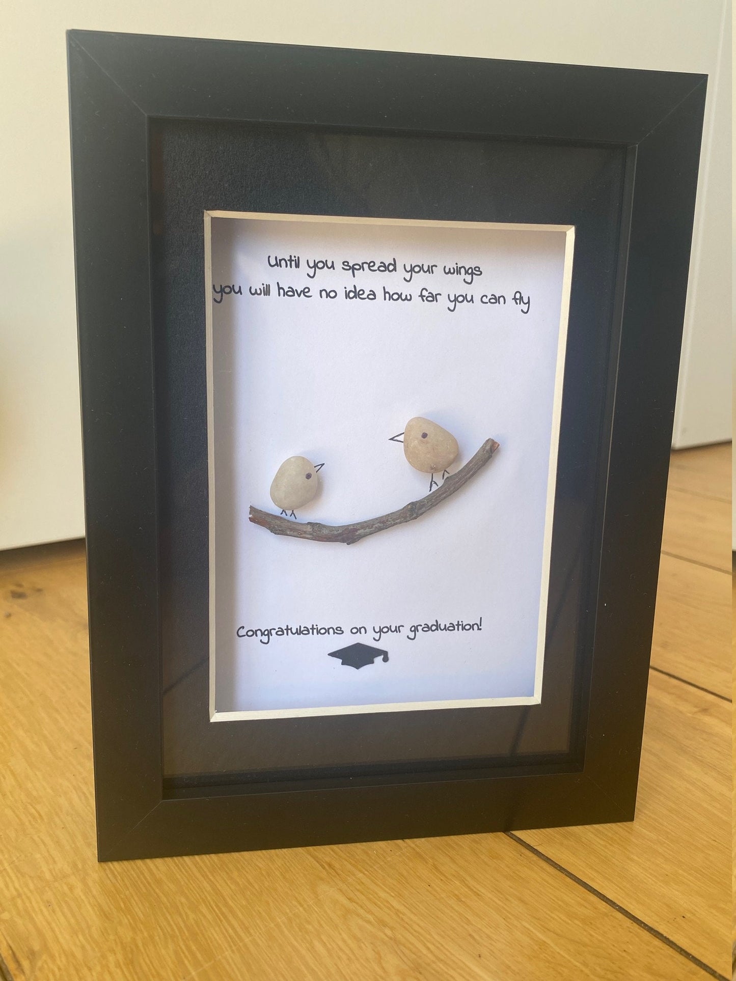 Graduation Pebble Picture, Personalised Graduation Gift, Pebble Picture, Congratulations on Graduation Gifts,