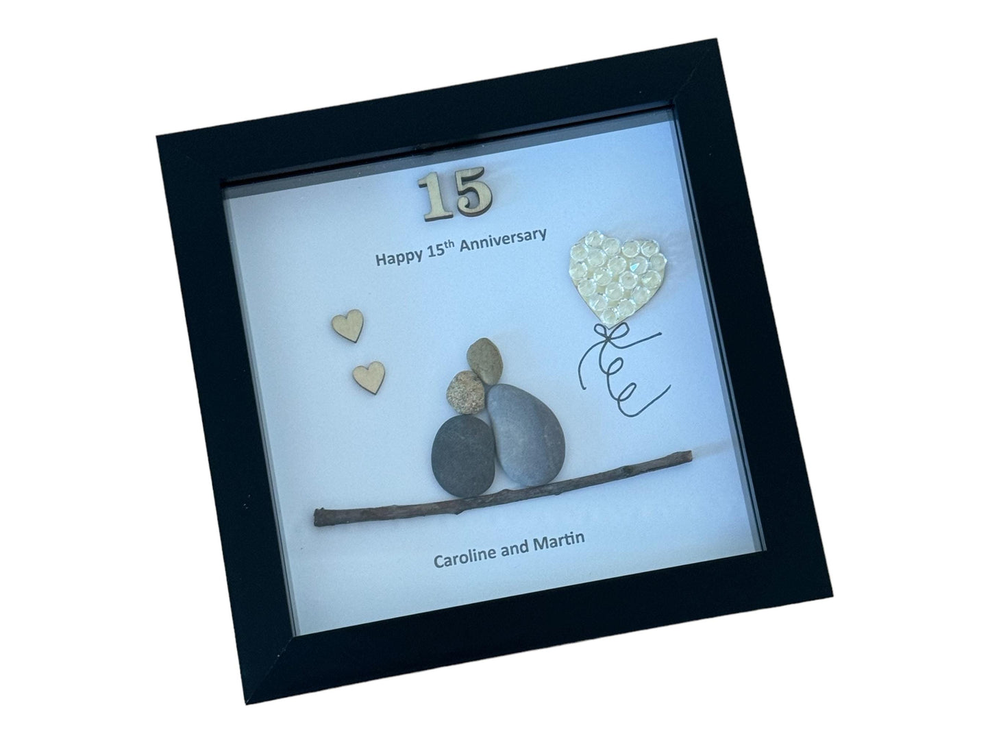 Crystal Wedding Anniversary, 15th Wedding Anniversary, 15 years together gift, wedding anniversary present