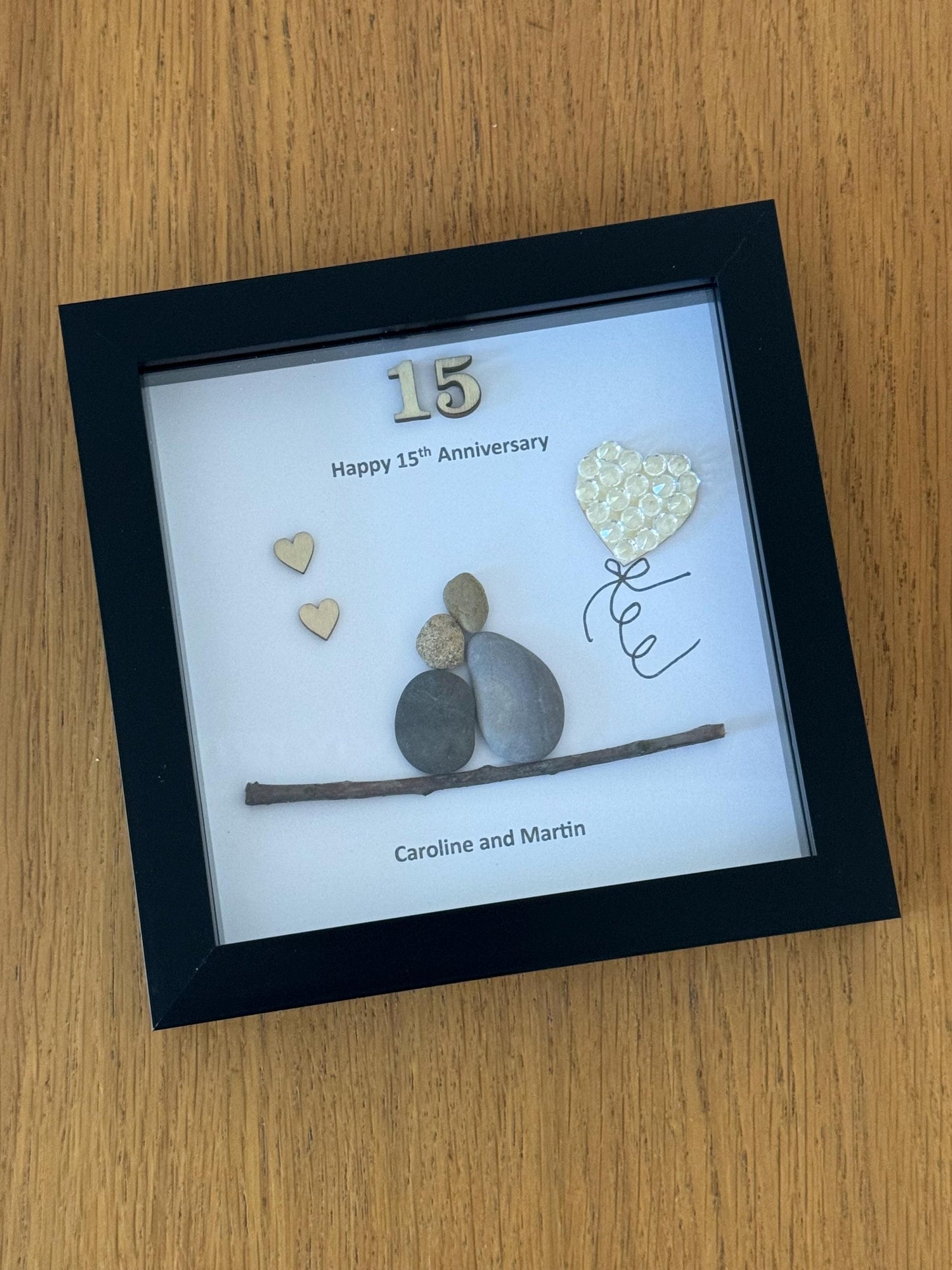 Crystal Wedding Anniversary, 15th Wedding Anniversary, 15 years together gift, wedding anniversary present